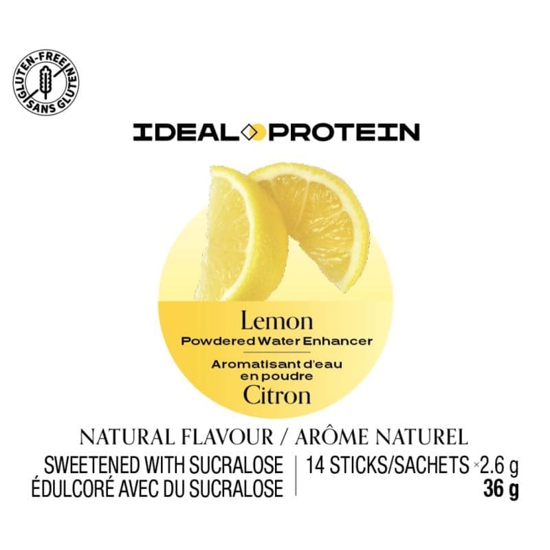 Lemon Powdered Water Enhancer detail