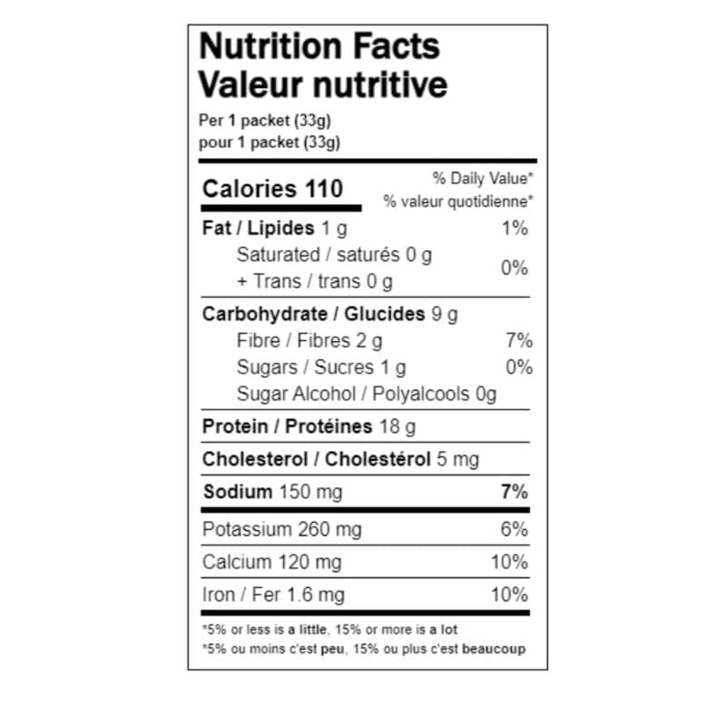 Maple Oatmeal nutrition fact